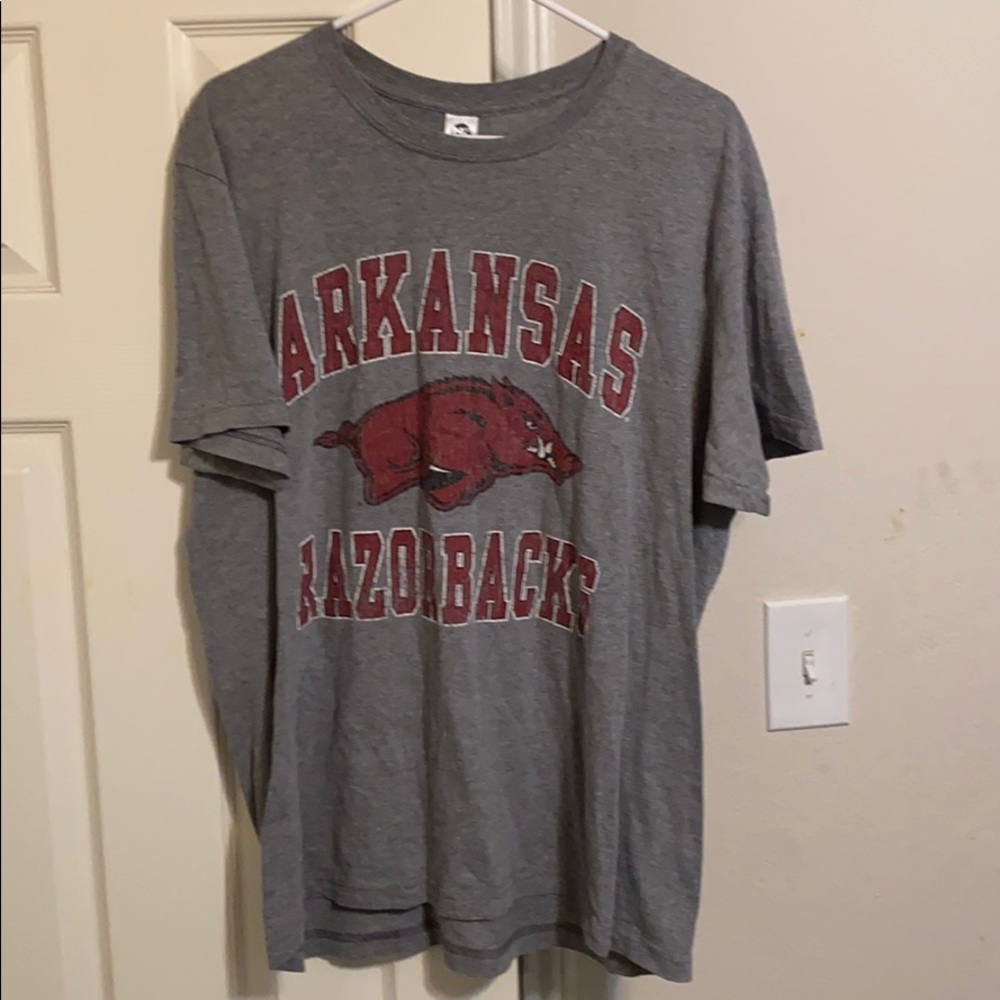 Arkansas Razorbacks Grey Tee XL
